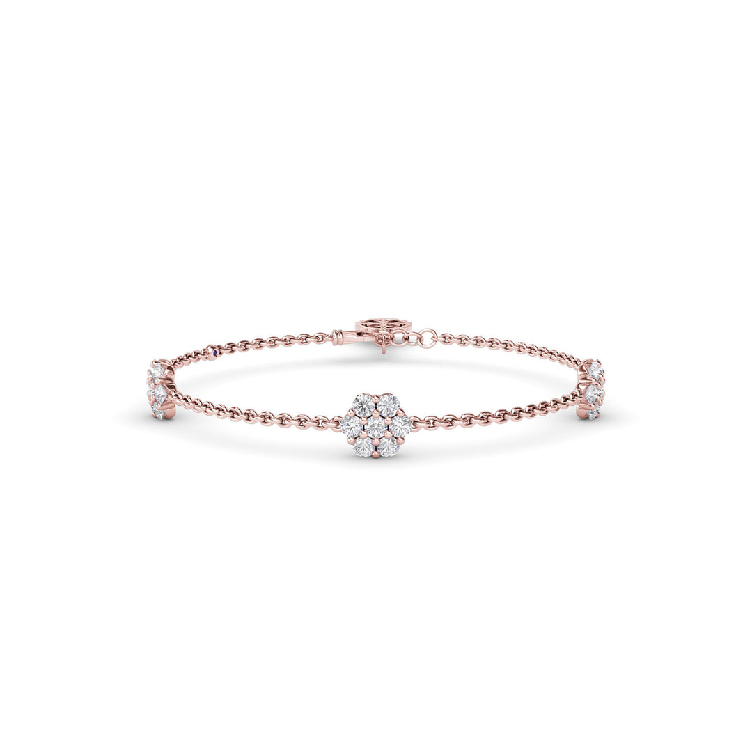 Magnolia Diamond Station Bracelet