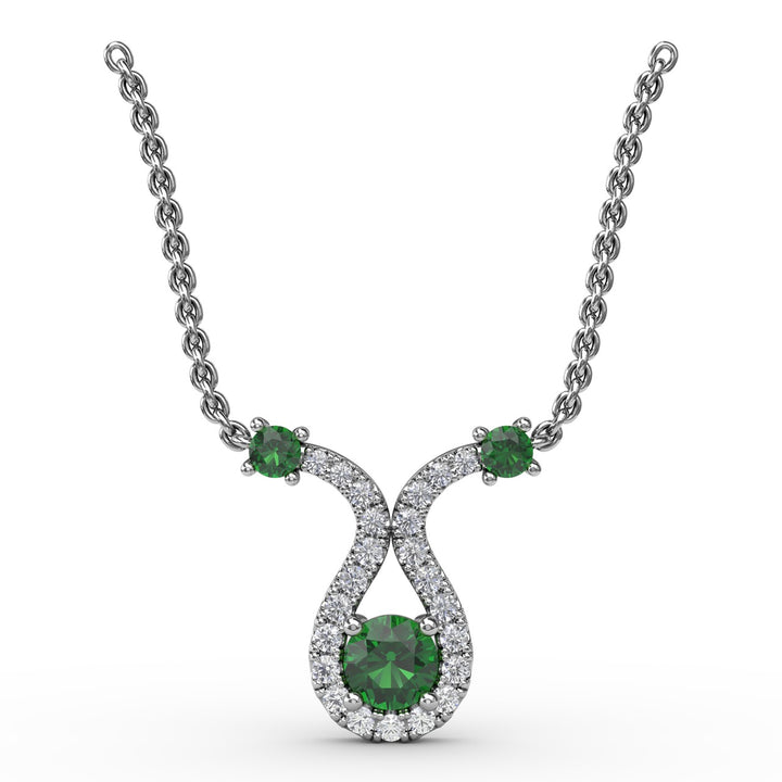Full of Life Emerald and Diamond Pendant