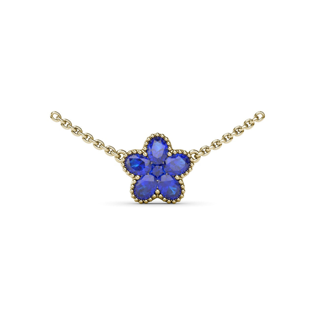 Sapphire Magnolia Necklace