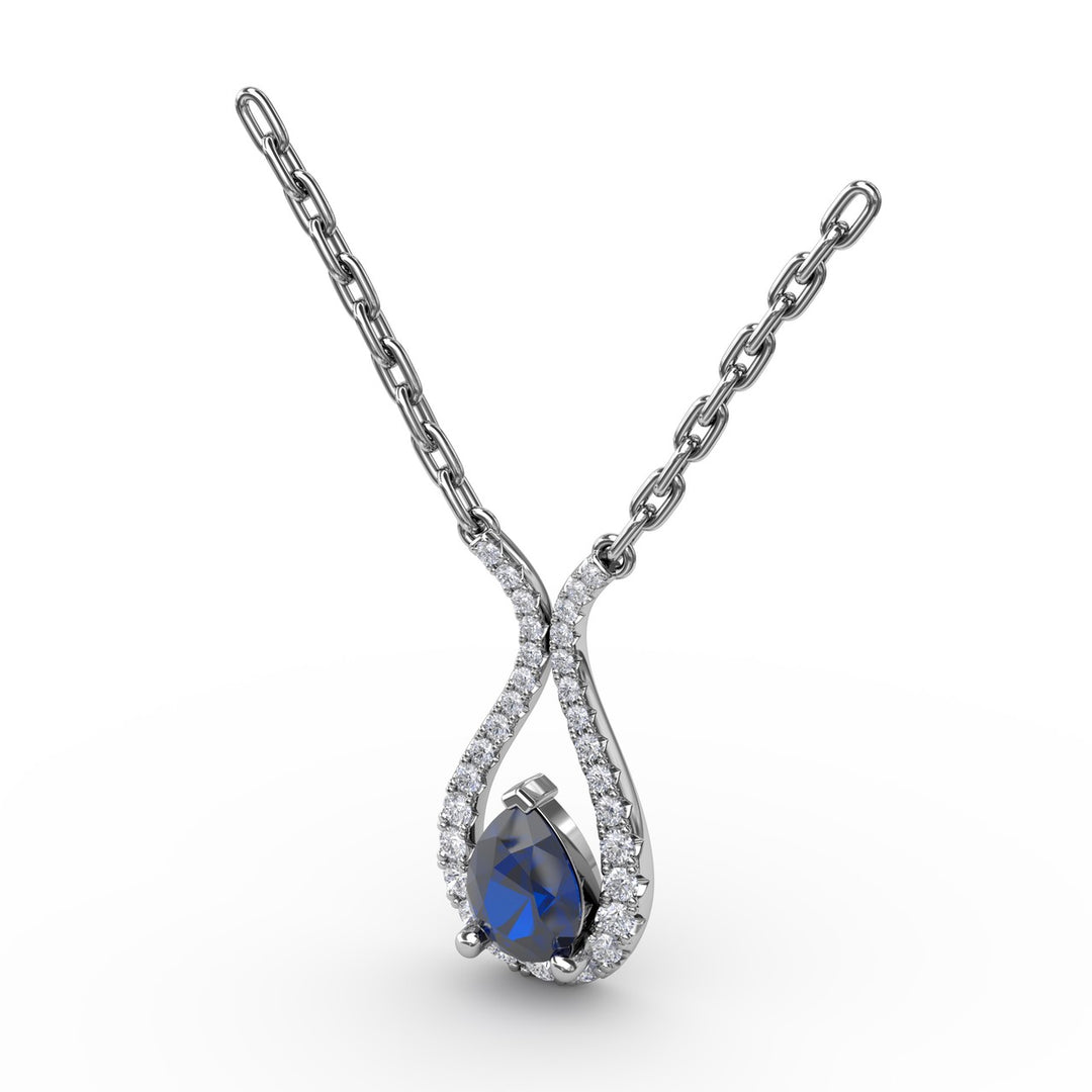 Feel The Love Sapphire and Diamond Pendant
