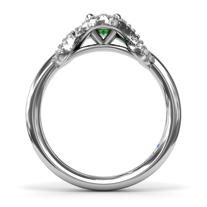 Love Knot Emerald Ring