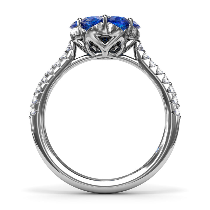 Magnolia Sapphire And Diamond Ring