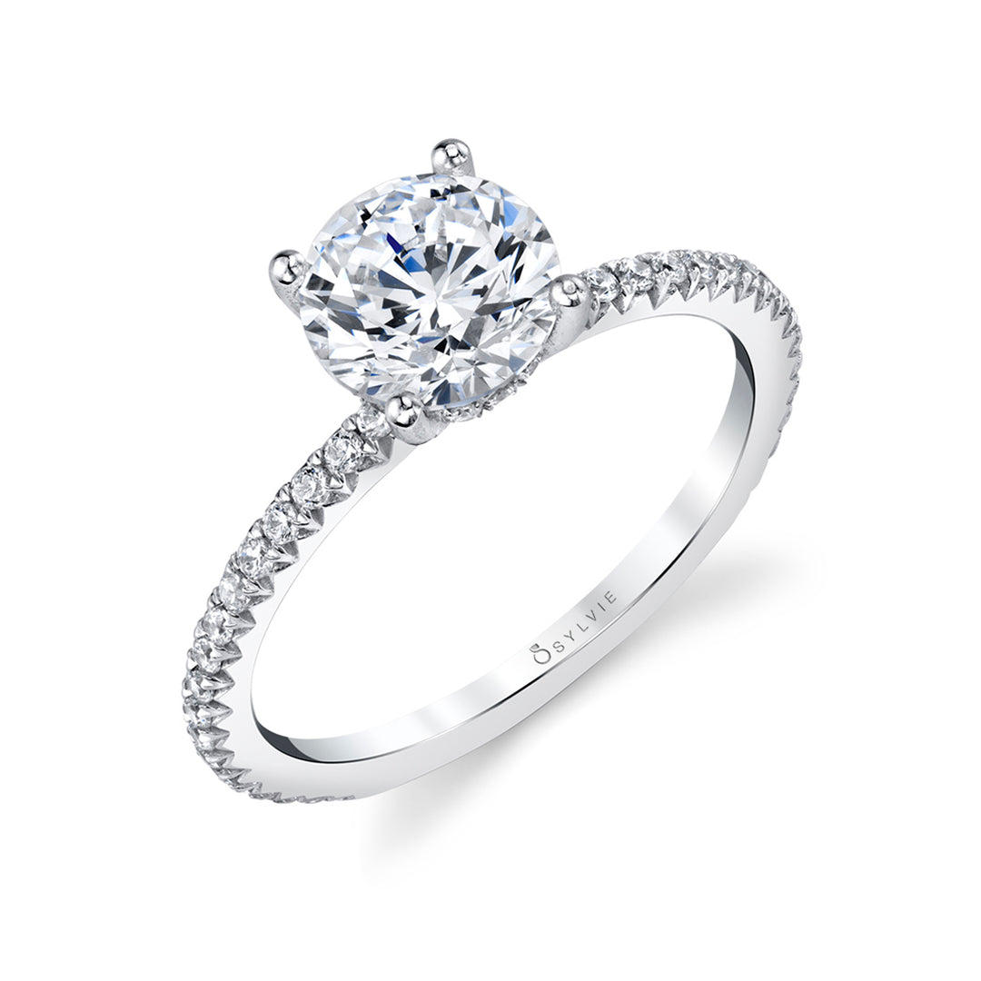 Round Cut Classic Engagement Ring - Maryam
