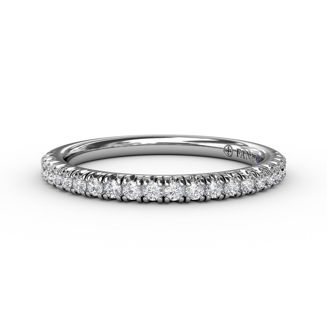 Delicate Modern Pave Anniversary Band