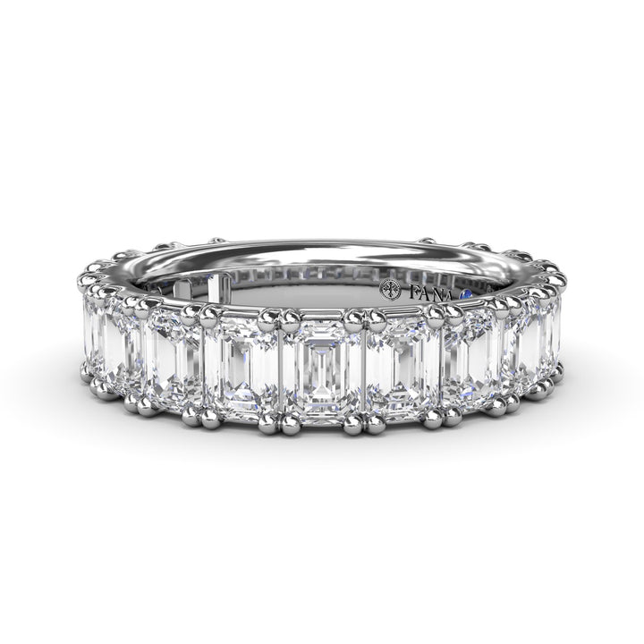 Emerald Cut Diamond Wedding Band