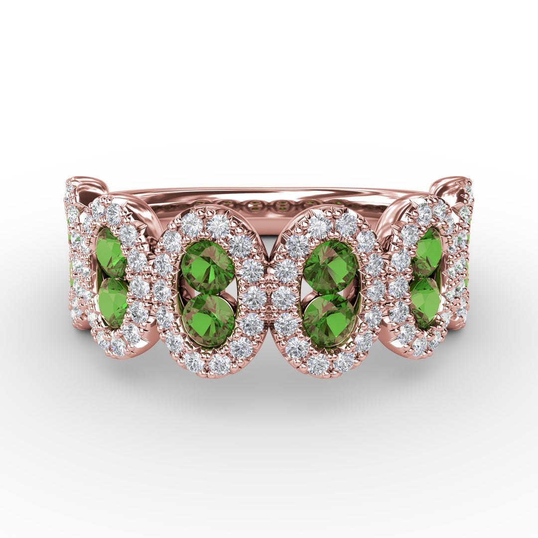 Think Like A Queen Emerald and Diamond Ring