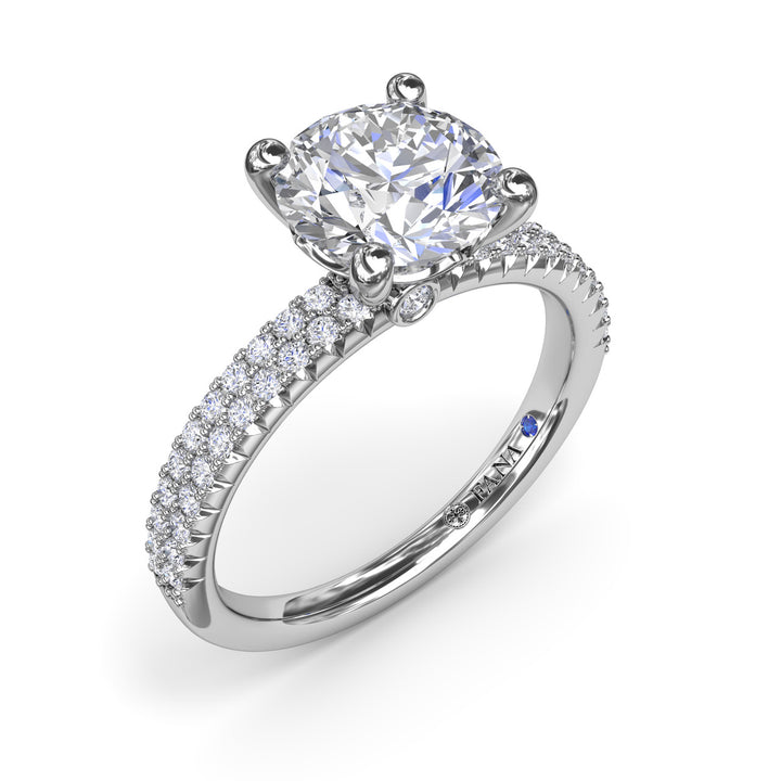 Pavé Diamond Engagement Ring