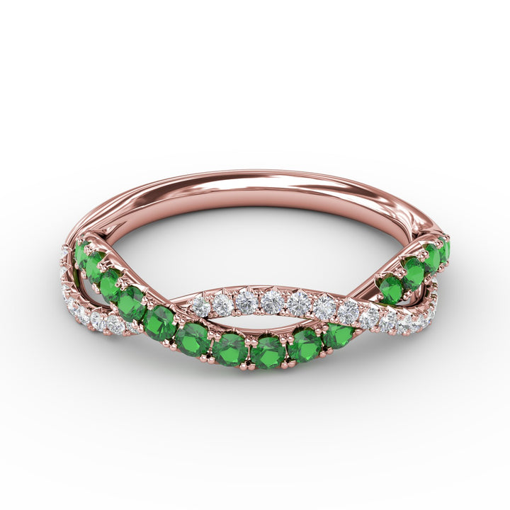 Infinite Love Emerald and Diamond Ring