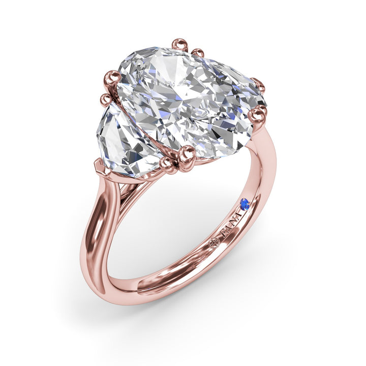 Three Stone Diamond Cadillac Engagement Ring
