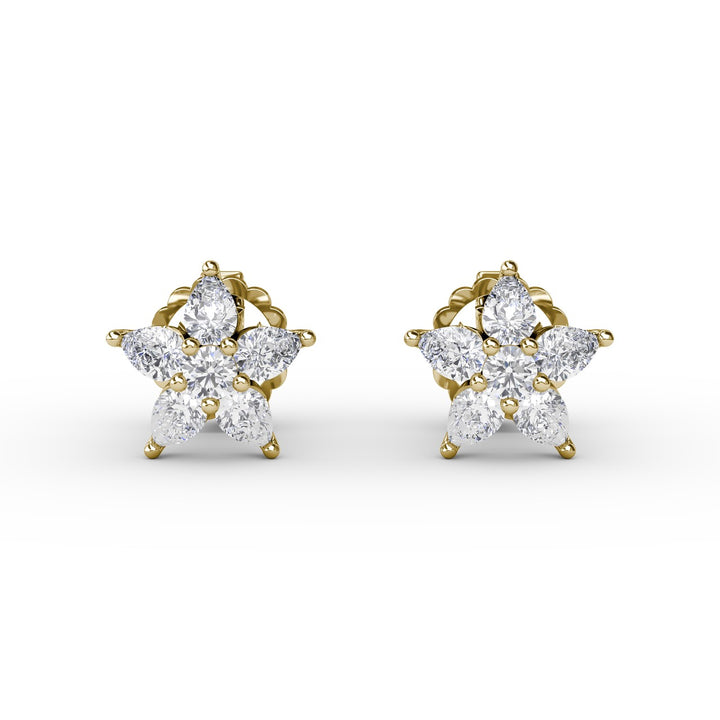Catalina Diamond Star Stud Earrings