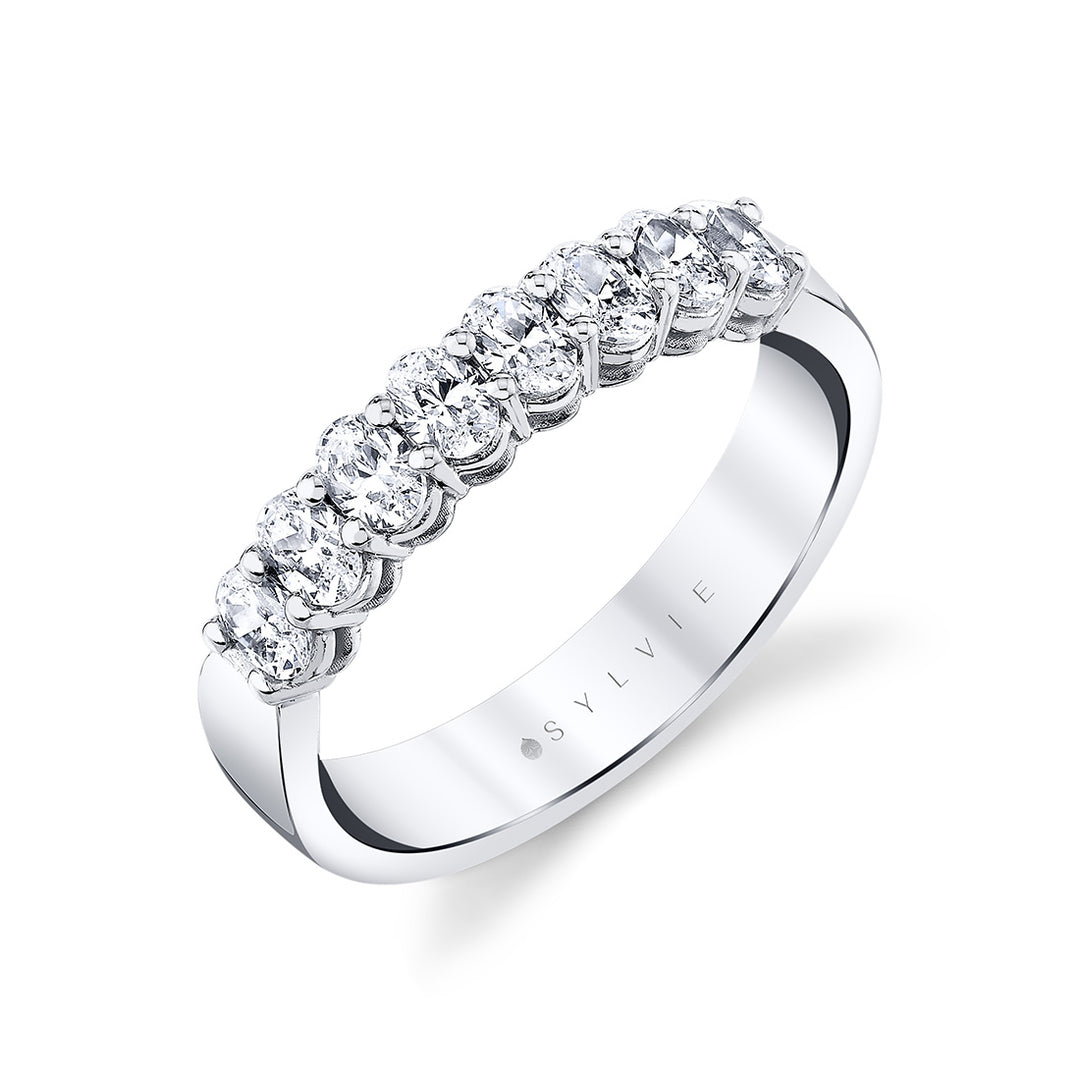 Oval Shaped Wide Wedding Band
