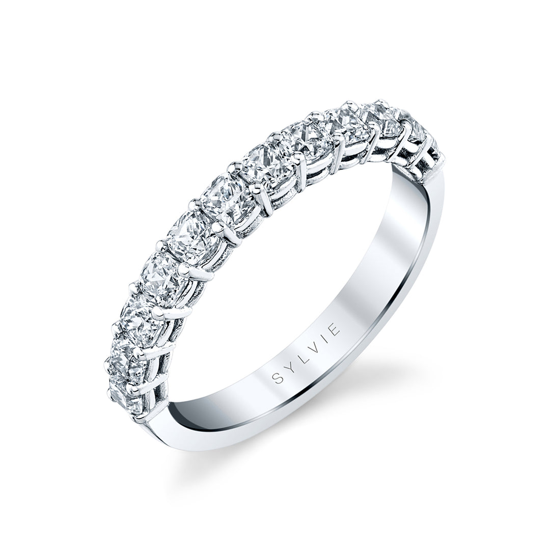 Cushion Shaped Wedding Band