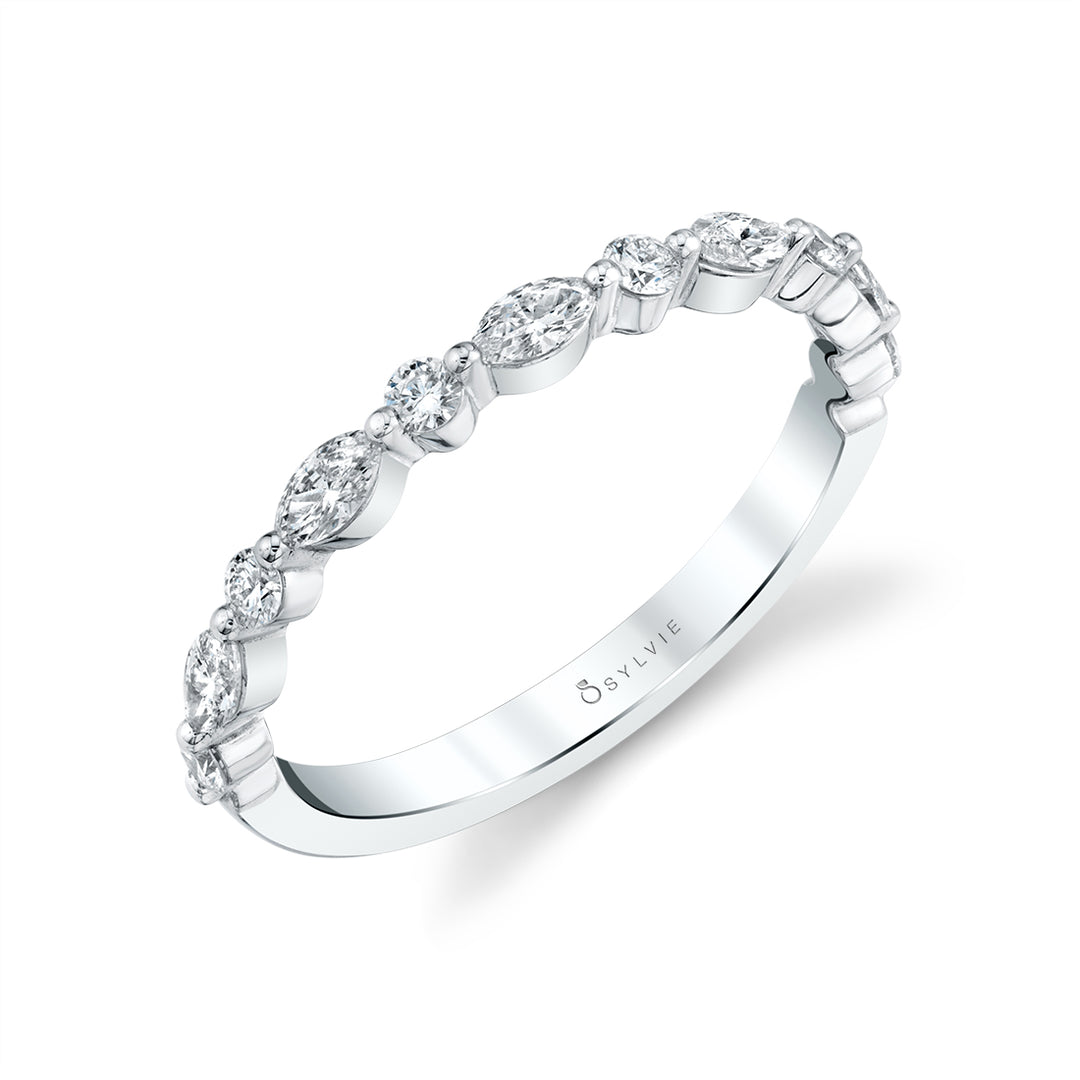 Classic 1 Prong Wedding Band-0.50 MQ