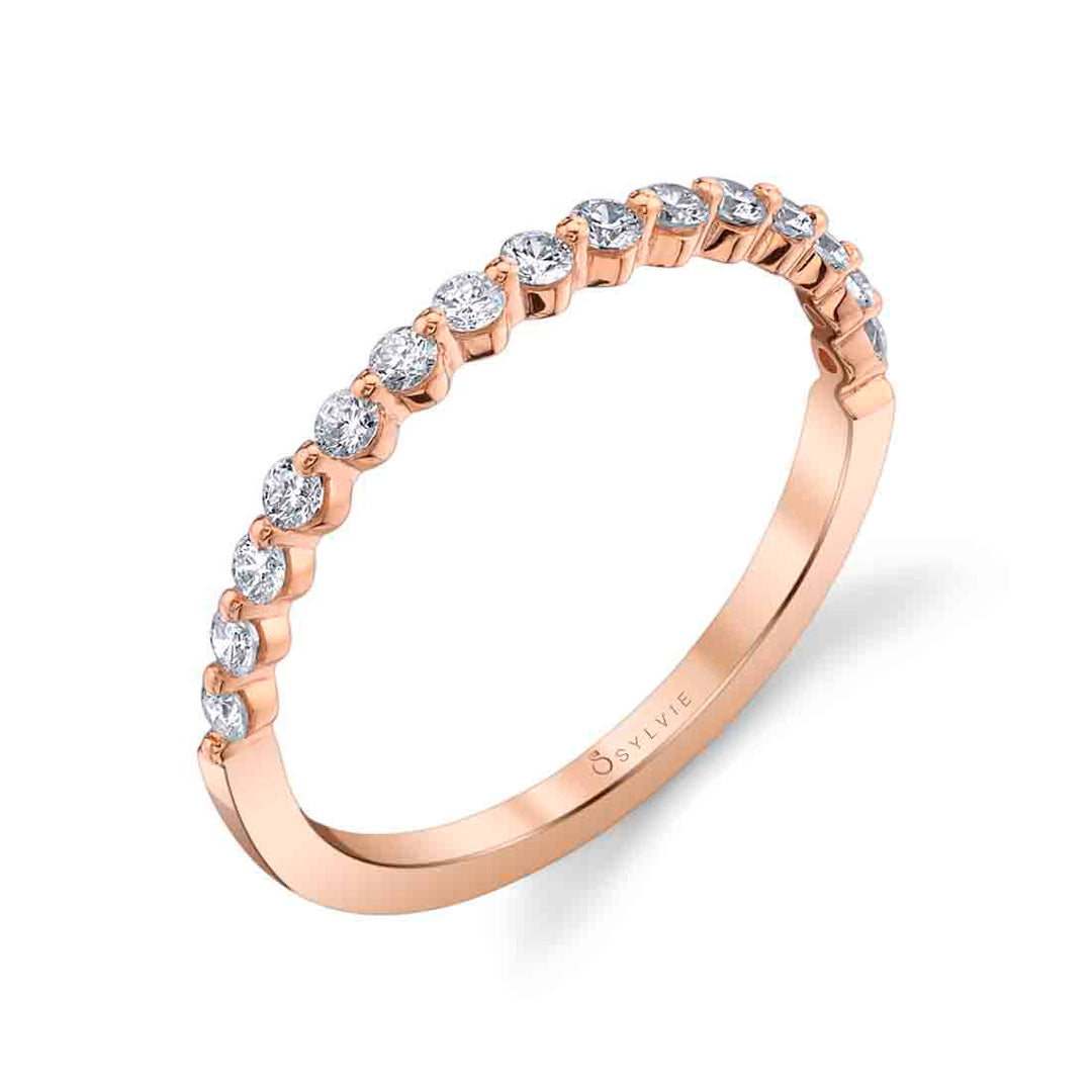 Stackable Wedding Band - Cerise
