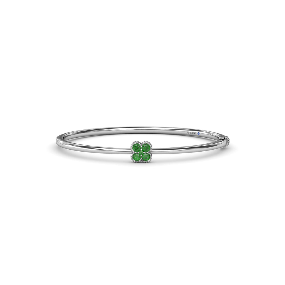 Magnolia Emerald Bangle