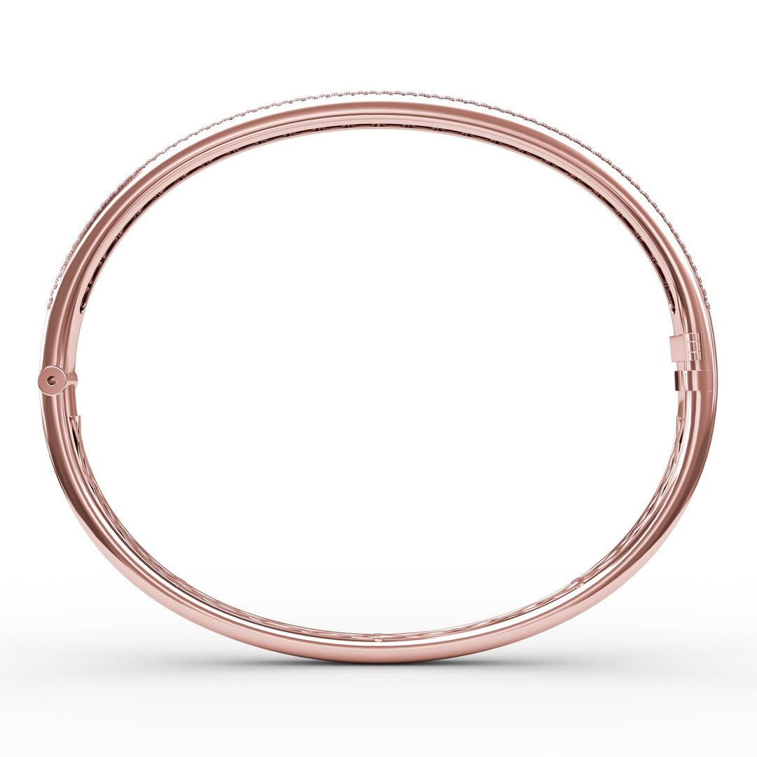 Ruby and Diamond Channel Set Bangle