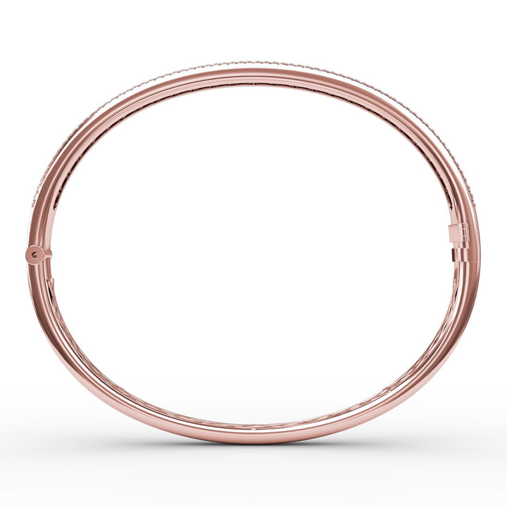Ruby and Diamond Channel Set Bangle