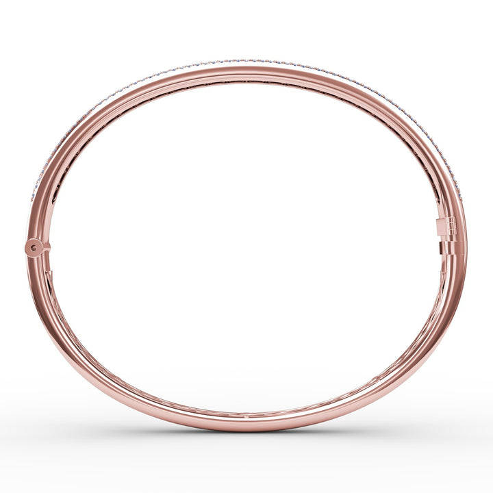Sapphire and Diamond Channel Set Bangle