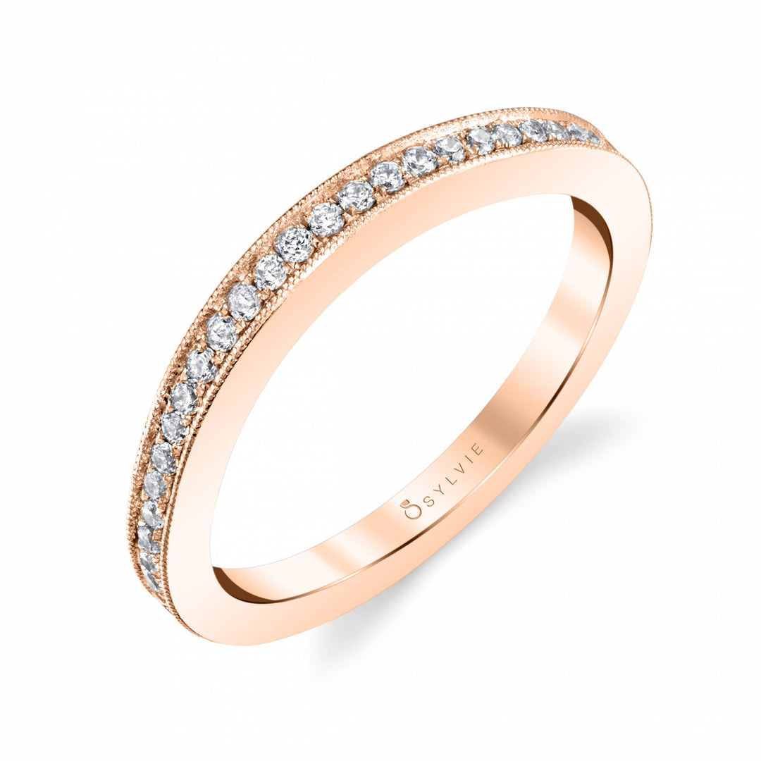 Classic Wedding Band with Milgrain Edge