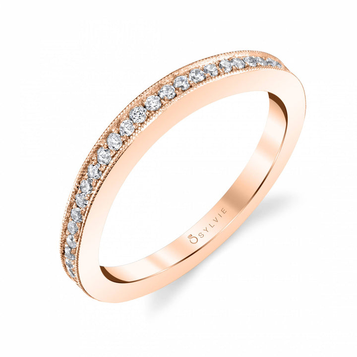 Classic Wedding Band with Milgrain Edge