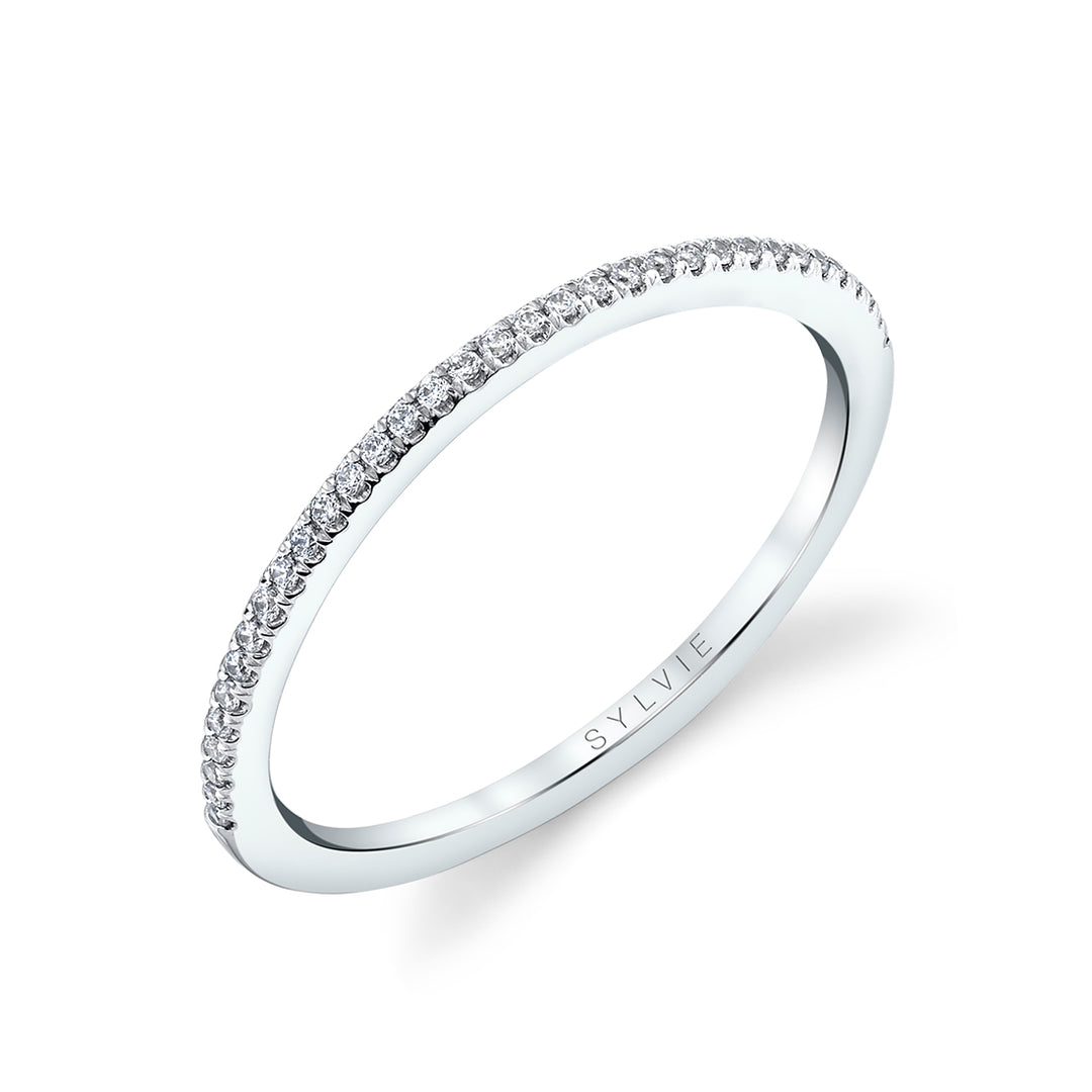 Thin Diamond Wedding Band