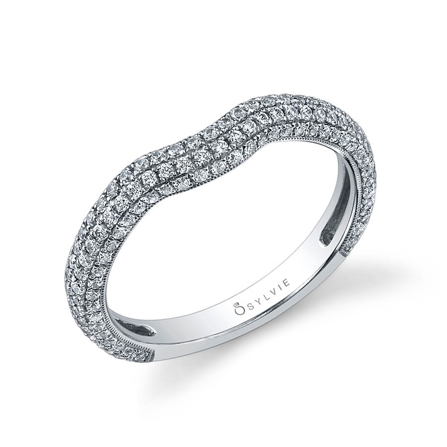 Micro Pave Wedding Band