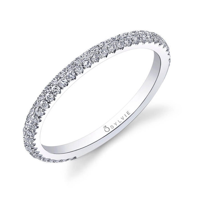 Diamond Pave Wedding Band