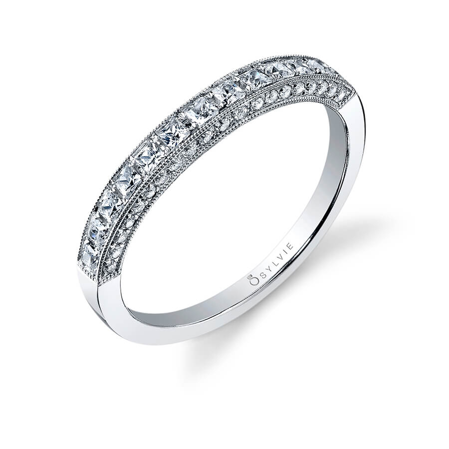 Princess Cut Wedding band