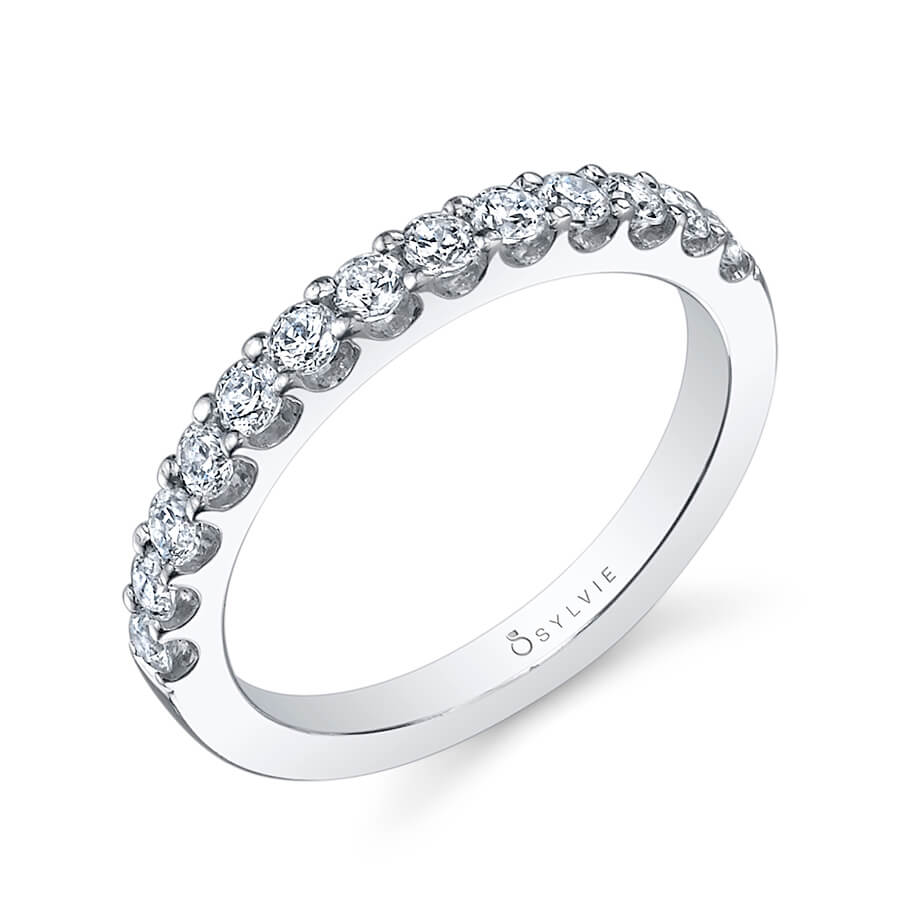 Classic Prong Set Wedding Band