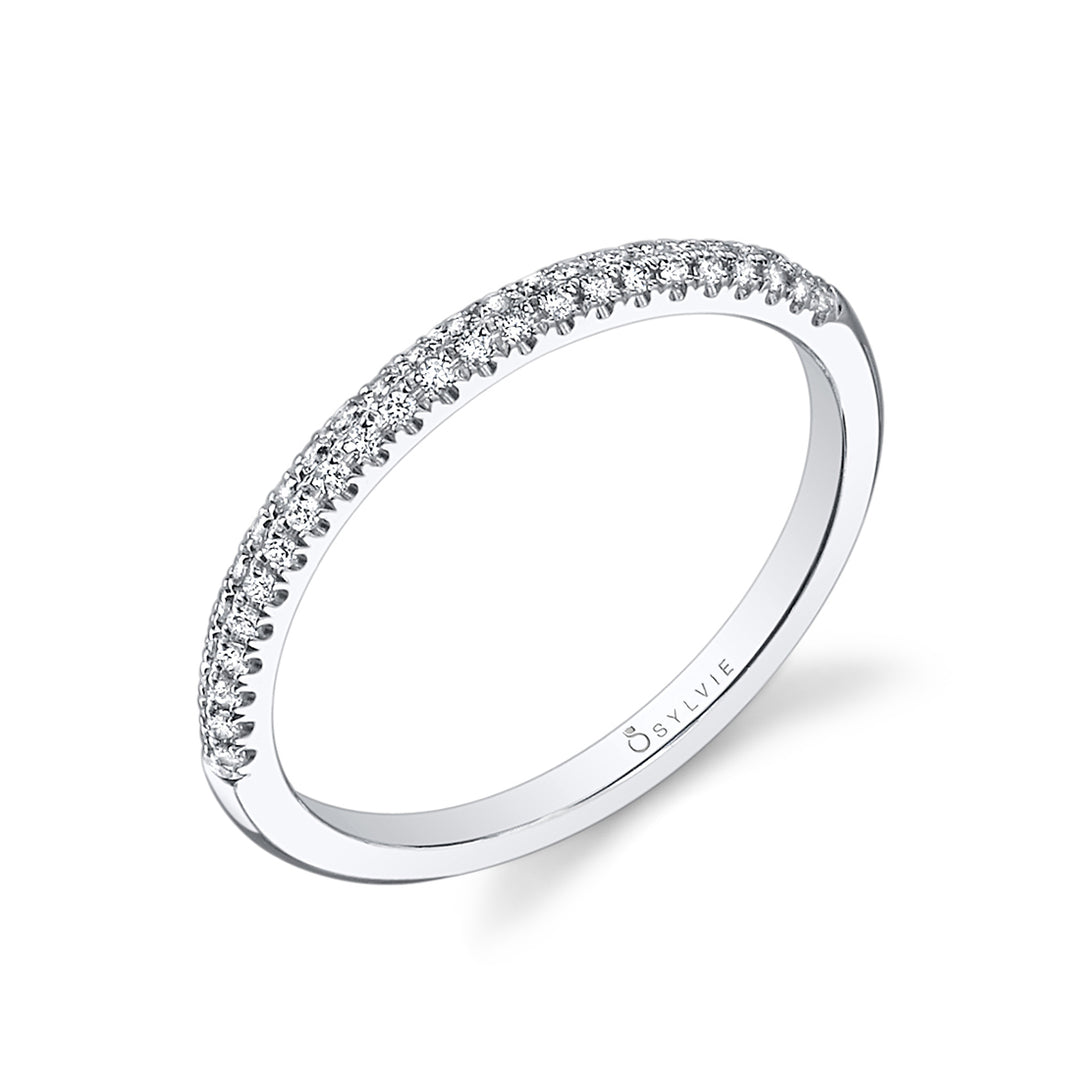 Micro Pave Wedding Band