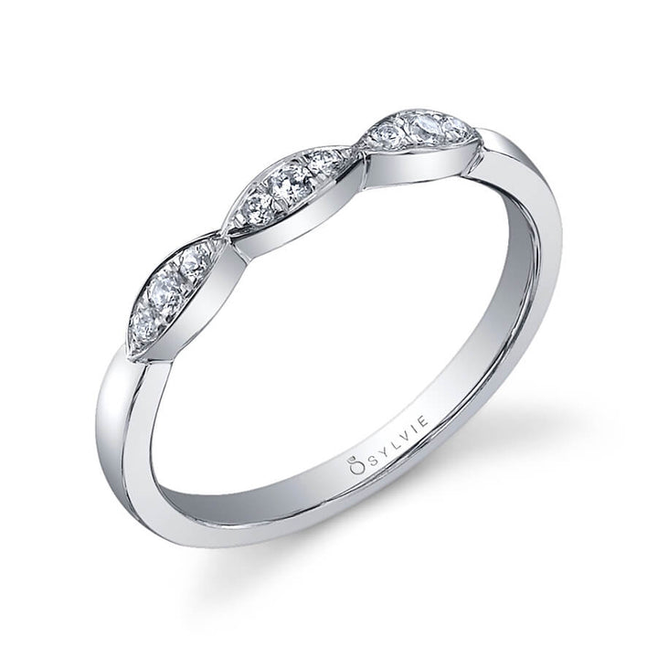 Marquise Shaped Wedding Band