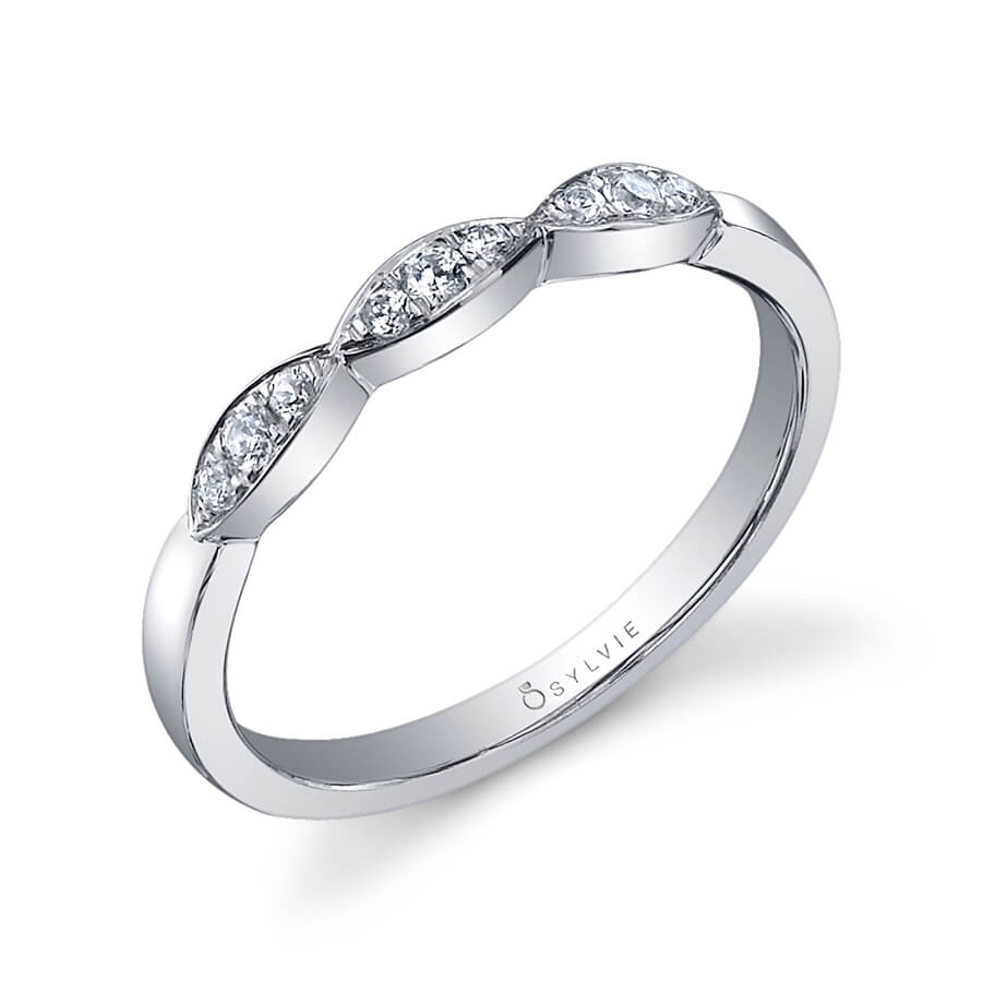 Marquise Shaped Wedding Band