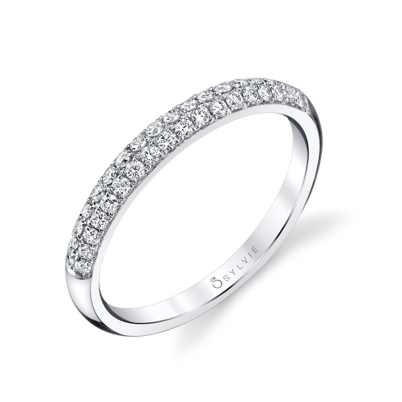 Micro Pave Wedding Band