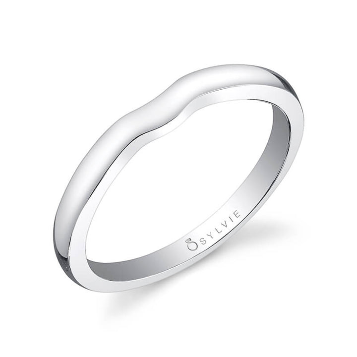 Shiny Shank Wedding Band