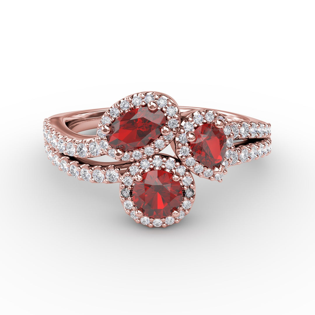 Feel The Elegance Ruby and Diamond Ring