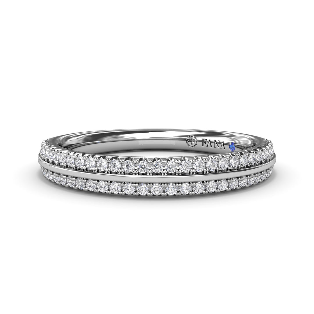 Split Pavé Diamond Band