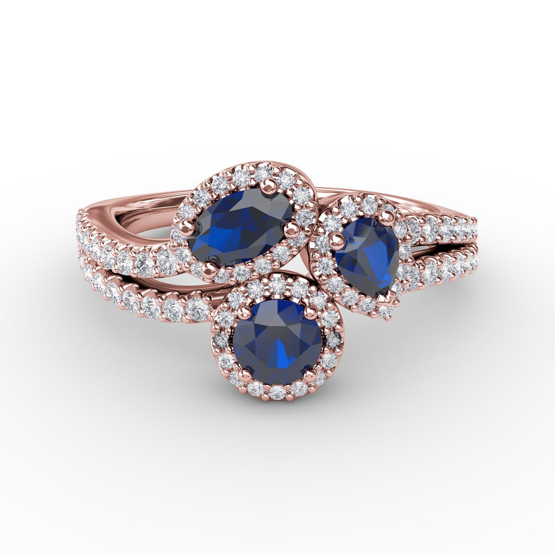Feel The Elegance Sapphire and Diamond Ring