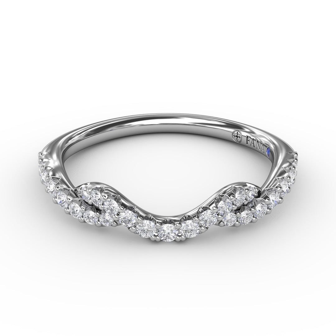 Curved Diamond Ring