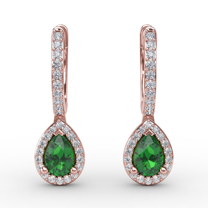Petite Teardrop Hoop Earrings