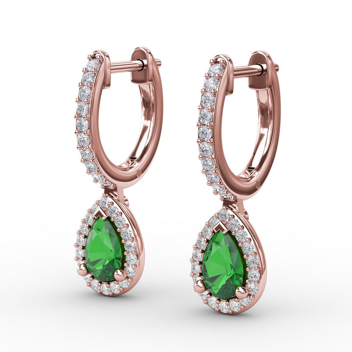 Petite Teardrop Hoop Earrings
