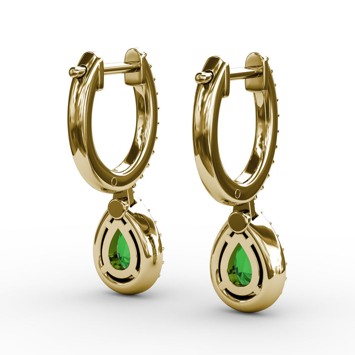 Petite Teardrop Hoop Earrings