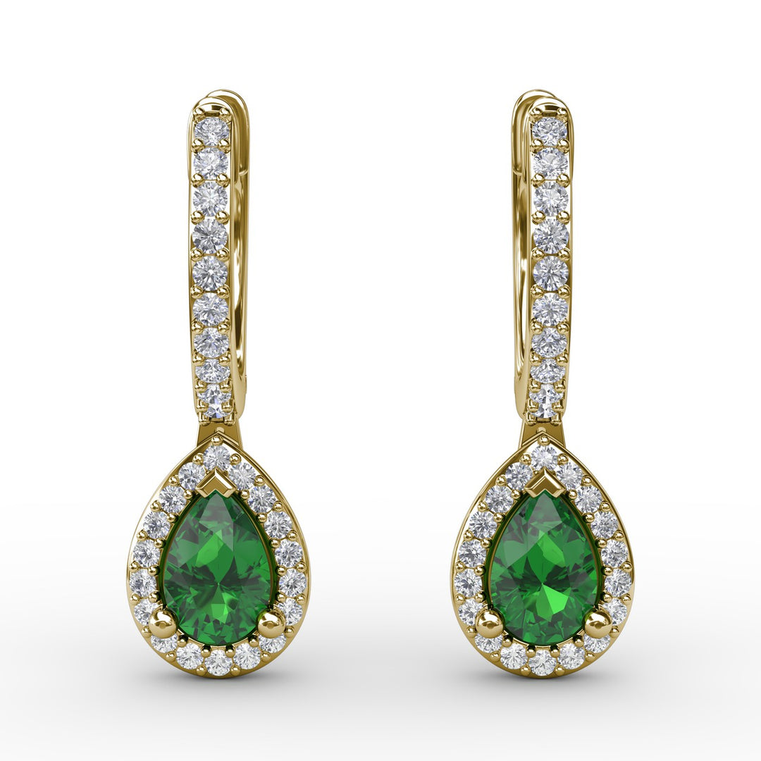 Petite Teardrop Hoop Earrings