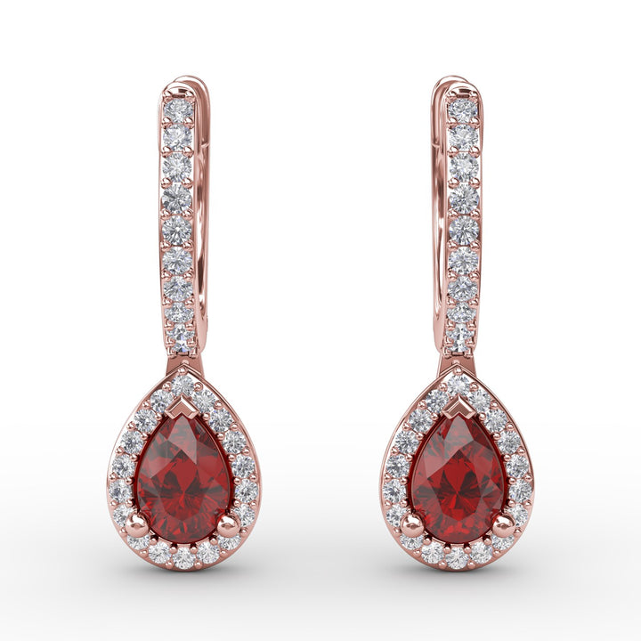 Petite Teardrop Hoop Earrings