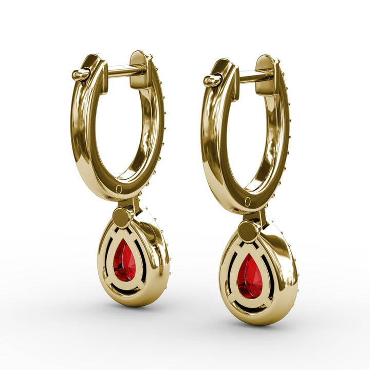Petite Teardrop Hoop Earrings