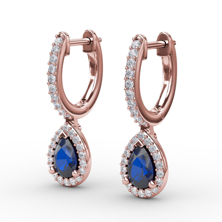 Petite Teardrop Hoop Earrings