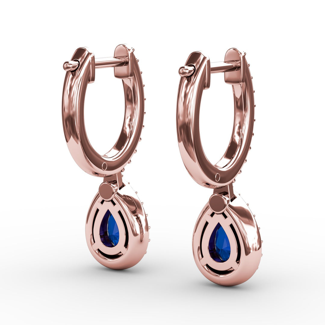 Petite Teardrop Hoop Earrings