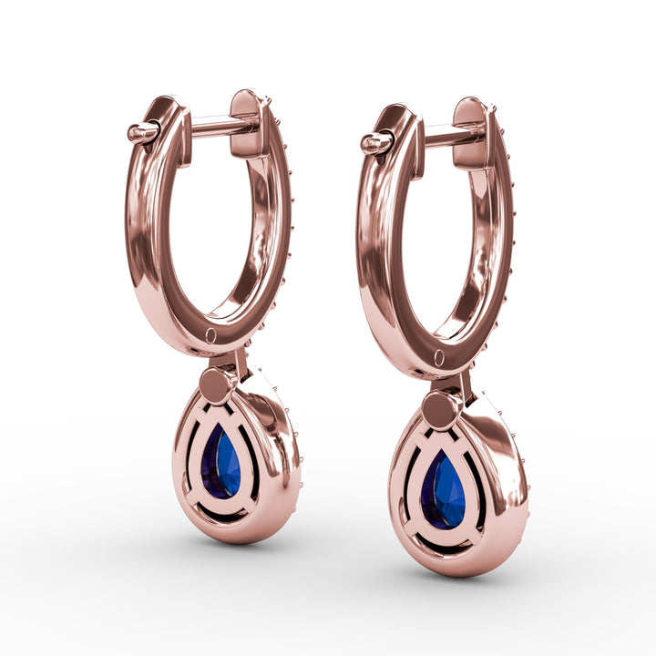 Petite Teardrop Hoop Earrings