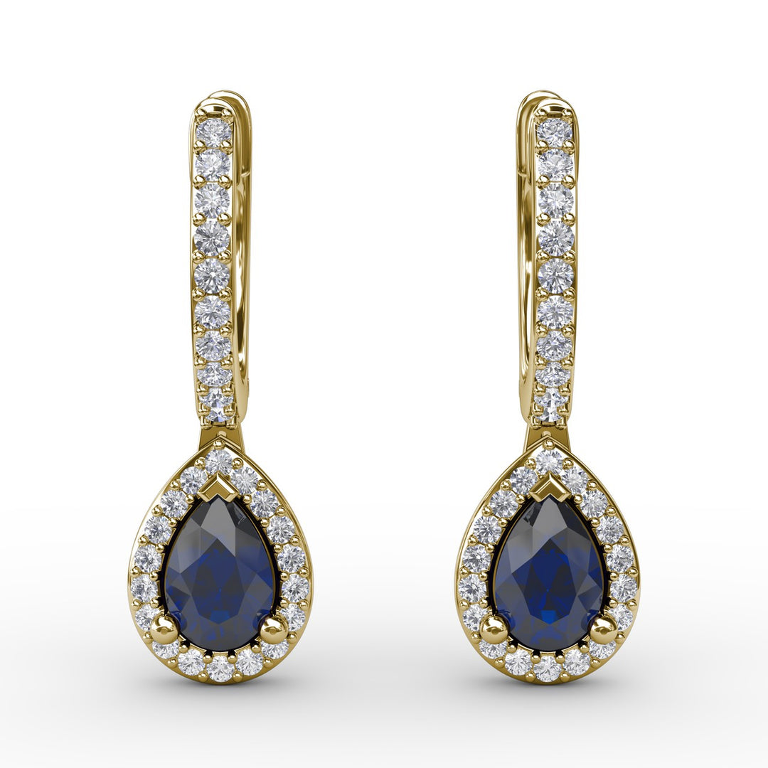 Petite Teardrop Hoop Earrings