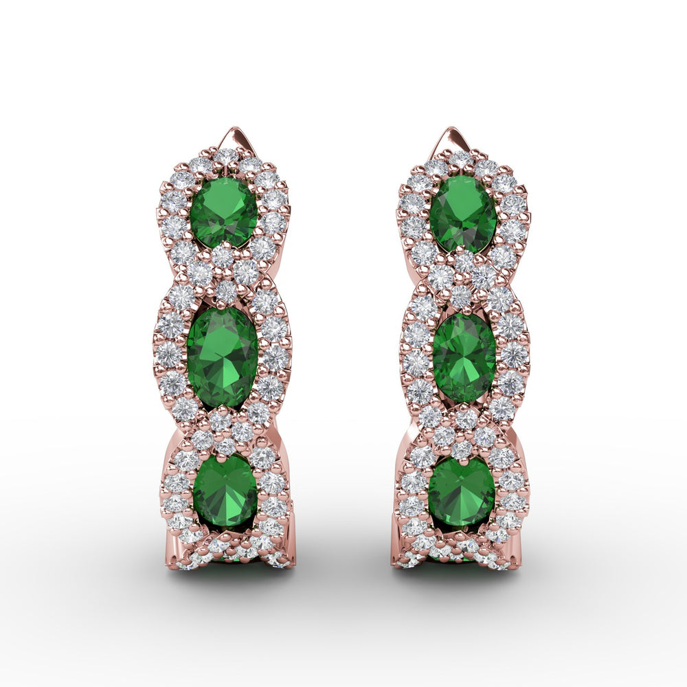 Curb Link Hoop Earrings
