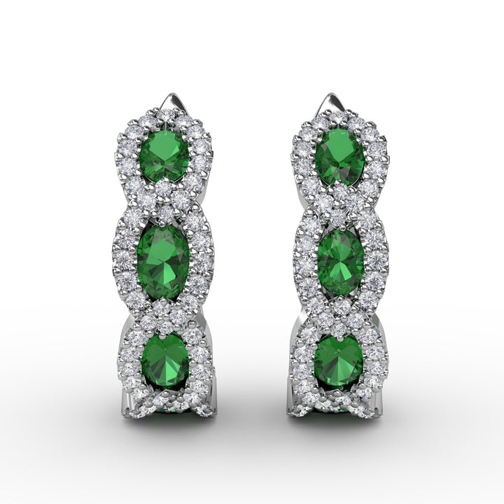 Curb Link Hoop Earrings